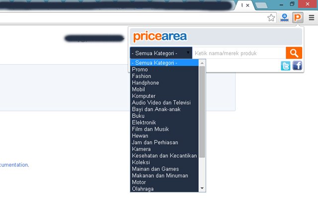 PriceArea  from Chrome web store to be run with OffiDocs Chromium online