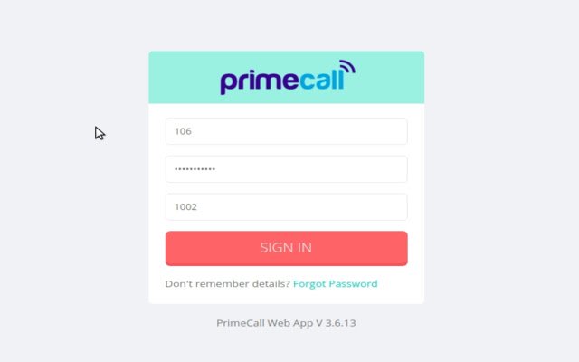 PrimeCall Web App  from Chrome web store to be run with OffiDocs Chromium online