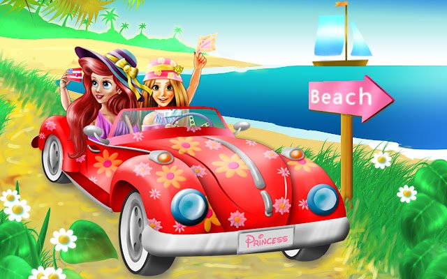 Princess Beach Trip  from Chrome web store to be run with OffiDocs Chromium online