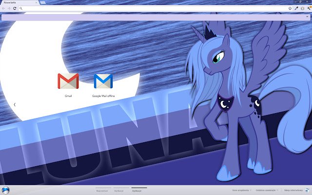 Princess Luna Theme  from Chrome web store to be run with OffiDocs Chromium online