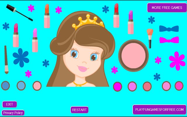 Princess Makeup Game  from Chrome web store to be run with OffiDocs Chromium online