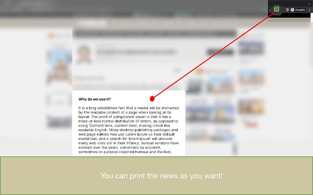 Printable News  from Chrome web store to be run with OffiDocs Chromium online