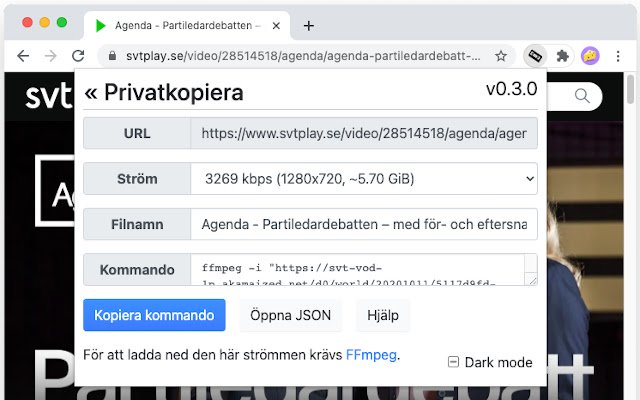 Privatkopiera  from Chrome web store to be run with OffiDocs Chromium online