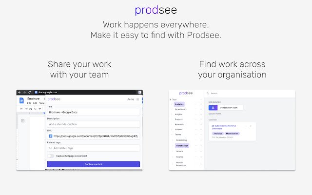 Prodsee Bring Work Together  from Chrome web store to be run with OffiDocs Chromium online