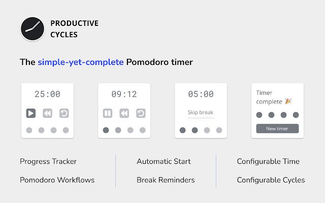 Productive Cycles  from Chrome web store to be run with OffiDocs Chromium online