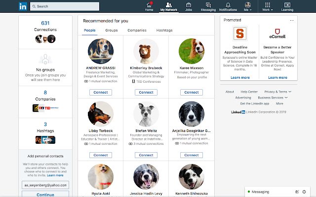 Profile of Dogs  from Chrome web store to be run with OffiDocs Chromium online