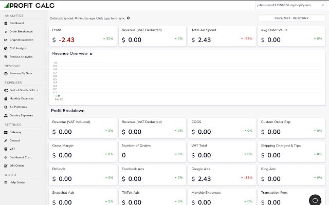 Profit Calc  from Chrome web store to be run with OffiDocs Chromium online