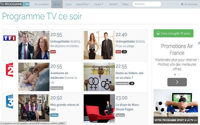 Programma TV Replay TV dal Chrome Web Store da eseguire con OffiDocs Chromium online