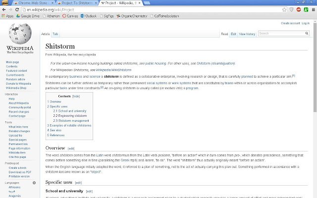 Project To Shitstorm  from Chrome web store to be run with OffiDocs Chromium online