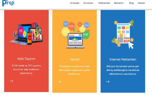 Proji Dijital Pazarlama Ajansı  from Chrome web store to be run with OffiDocs Chromium online