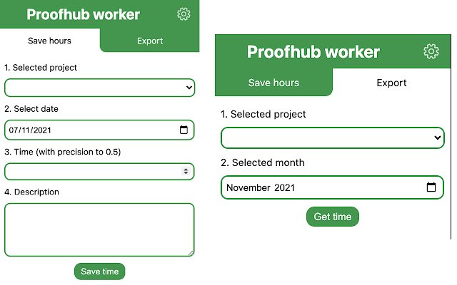 Proofhub worker  from Chrome web store to be run with OffiDocs Chromium online