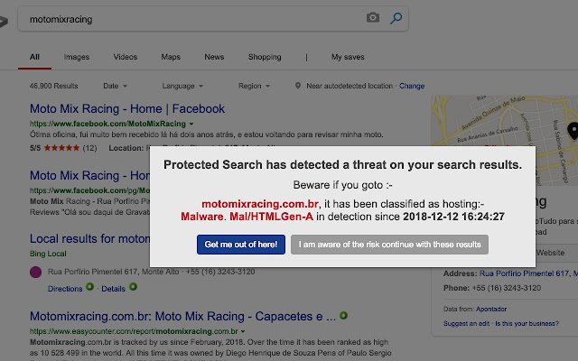 ProtectedSEARCH  from Chrome web store to be run with OffiDocs Chromium online