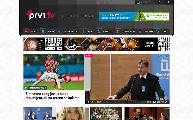 Prvi.tv  from Chrome web store to be run with OffiDocs Chromium online