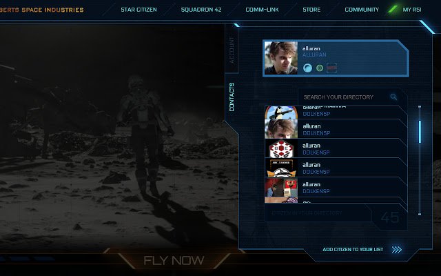 ptYou Star Citizen Contact Manager  from Chrome web store to be run with OffiDocs Chromium online