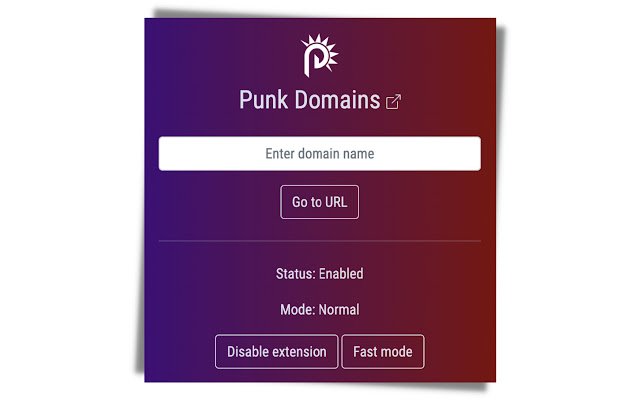 Punk Domains  from Chrome web store to be run with OffiDocs Chromium online