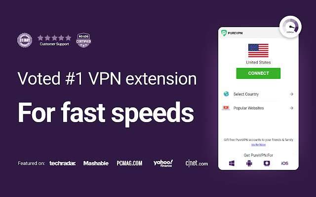 PureVPN Proxy Найкращий VPN для Chrome із веб-магазину Chrome, який можна запускати за допомогою OffiDocs Chromium онлайн