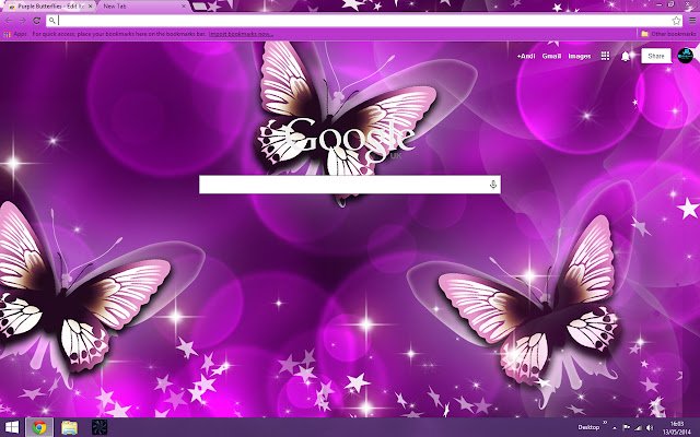 Purple Butterflies  from Chrome web store to be run with OffiDocs Chromium online