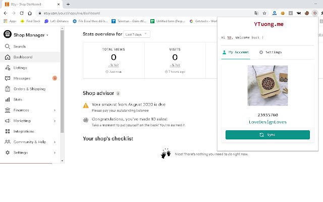 PushEtsy.com: Download email from Etsy  from Chrome web store to be run with OffiDocs Chromium online