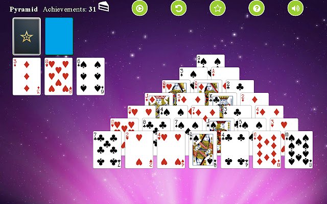 Pyramid Solitaire מחנות האינטרנט של Chrome להפעלה עם OffiDocs Chromium באינטרנט