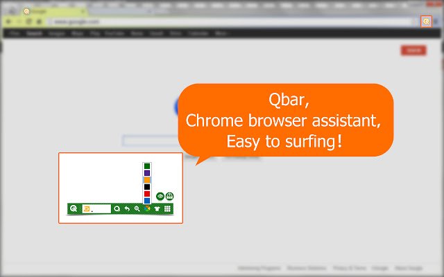 QBar Extension  from Chrome web store to be run with OffiDocs Chromium online