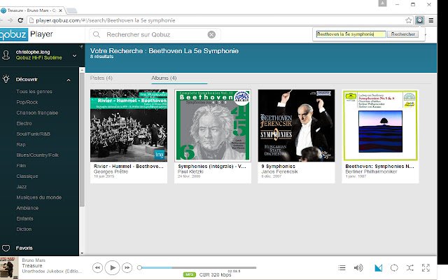 Qobuz Search by Chris  from Chrome web store to be run with OffiDocs Chromium online