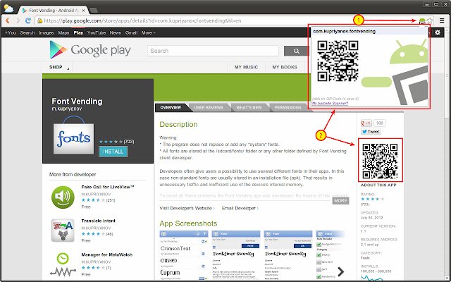 QR Code Generator para sa Google Play™ sa Web mula sa Chrome web store na tatakbo sa OffiDocs Chromium online