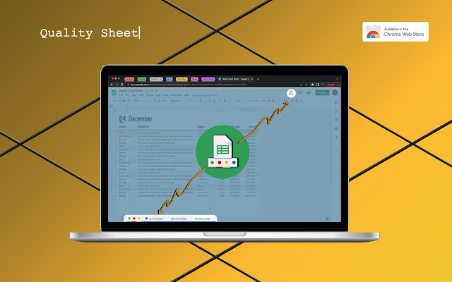 Quality Sheet  from Chrome web store to be run with OffiDocs Chromium online