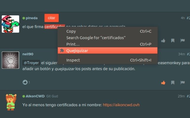 quejiquizar  from Chrome web store to be run with OffiDocs Chromium online