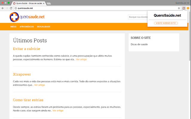 Quero Saúde  from Chrome web store to be run with OffiDocs Chromium online