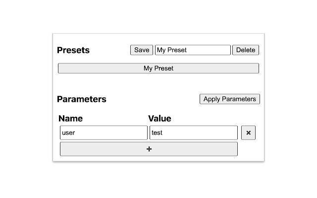 Query Parameters Editor  from Chrome web store to be run with OffiDocs Chromium online