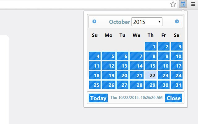 Quick Calendar Free  from Chrome web store to be run with OffiDocs Chromium online