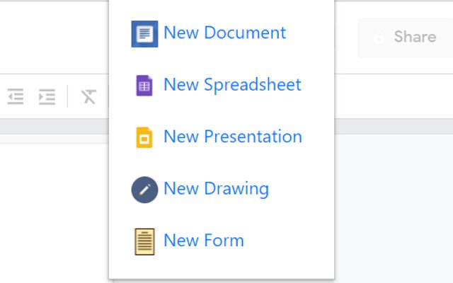 Quick create Google Docs™  from Chrome web store to be run with OffiDocs Chromium online