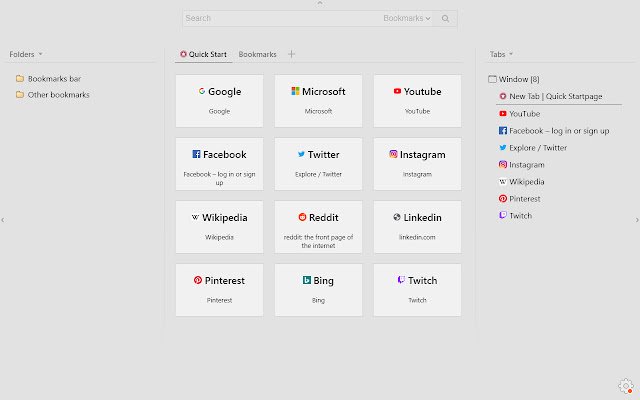 Quick Startpage  from Chrome web store to be run with OffiDocs Chromium online