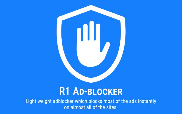 R1 AdBlocker  from Chrome web store to be run with OffiDocs Chromium online