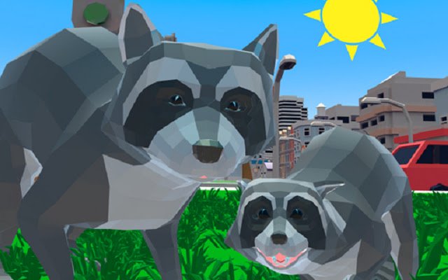 Raccoon Adventure City Simulator 3D dari kedai web Chrome untuk dijalankan dengan OffiDocs Chromium dalam talian