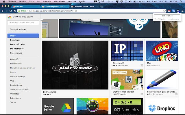 RackVM Argentina IP Address  from Chrome web store to be run with OffiDocs Chromium online