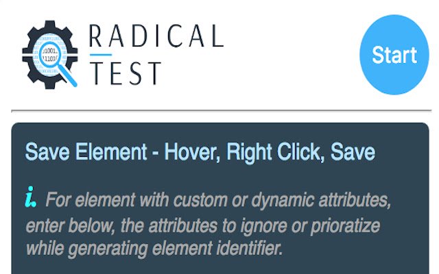 Radical Test Add Element de la boutique en ligne Chrome à exécuter avec OffiDocs Chromium en ligne