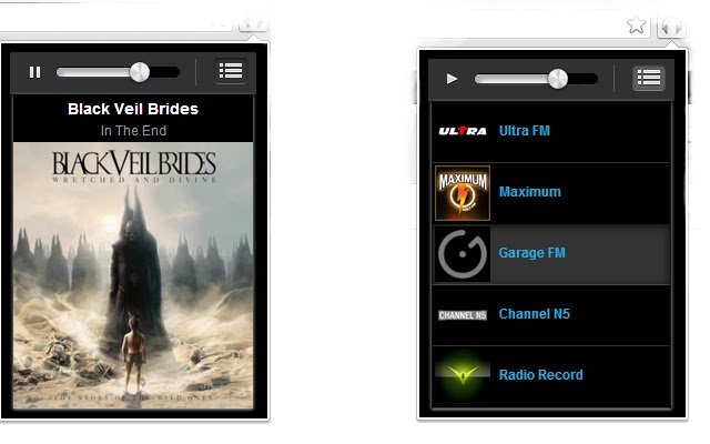 RadioApp beta  from Chrome web store to be run with OffiDocs Chromium online