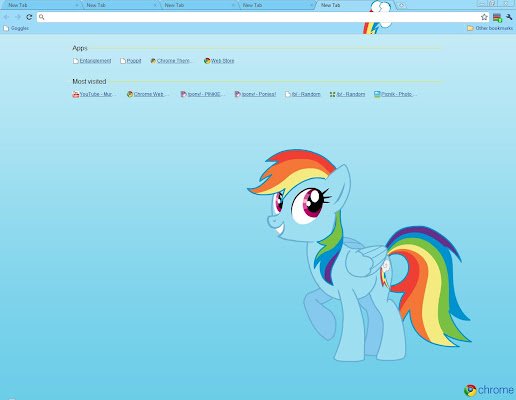 Rainbow Dash  from Chrome web store to be run with OffiDocs Chromium online