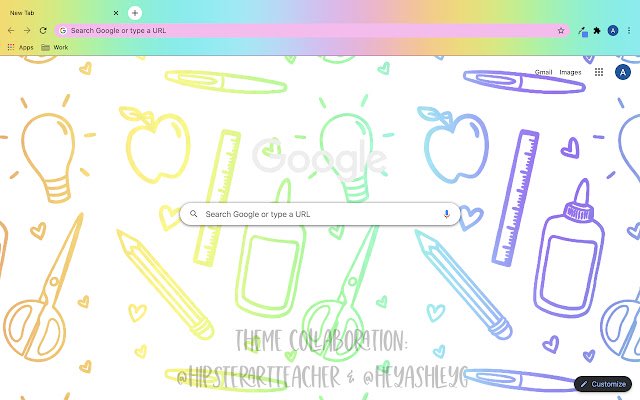 Rainbow School Supplies  from Chrome web store to be run with OffiDocs Chromium online