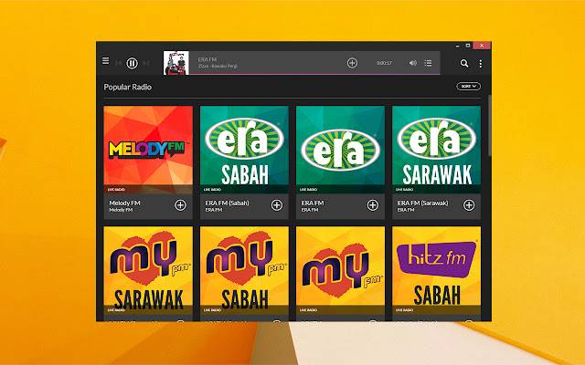 Raku | Radio Malaysia van de Chrome-webwinkel wordt uitgevoerd met OffiDocs Chromium online