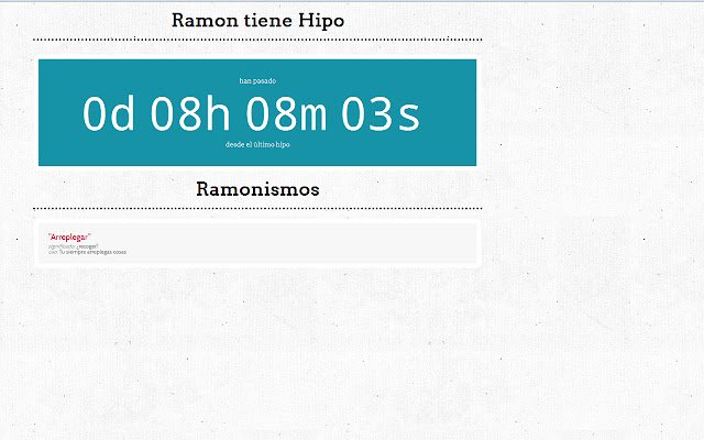 Ramon Tiene Mucho Hipo  from Chrome web store to be run with OffiDocs Chromium online