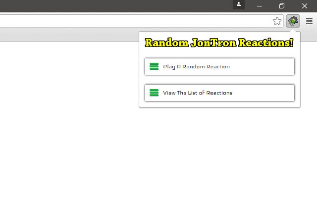 Random JonTron Reactions!  from Chrome web store to be run with OffiDocs Chromium online