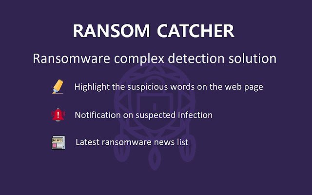 ক্রোম ওয়েব স্টোর থেকে RansomCatcher OffiDocs Chromium-এর সাথে অনলাইনে চালানো হবে