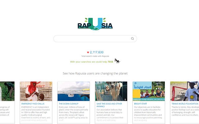 Rapusia Search Engine  from Chrome web store to be run with OffiDocs Chromium online