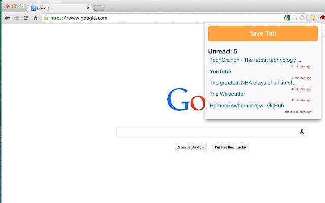 Read Later  from Chrome web store to be run with OffiDocs Chromium online