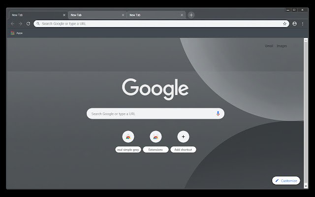 Real simple gray  from Chrome web store to be run with OffiDocs Chromium online