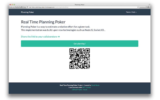 Real Time Planning Poker aus dem Chrome-Webshop zur Ausführung mit OffiDocs Chromium online