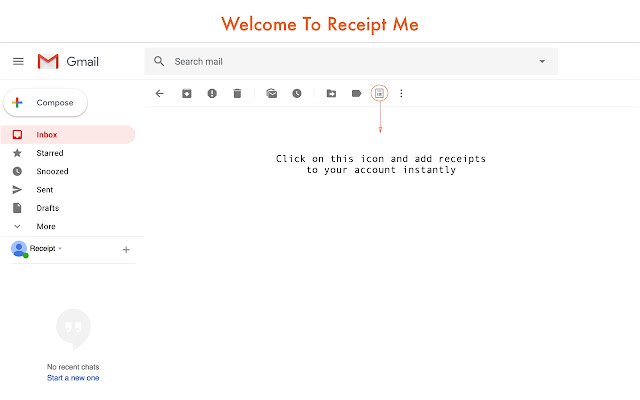 ReceiptMe  from Chrome web store to be run with OffiDocs Chromium online