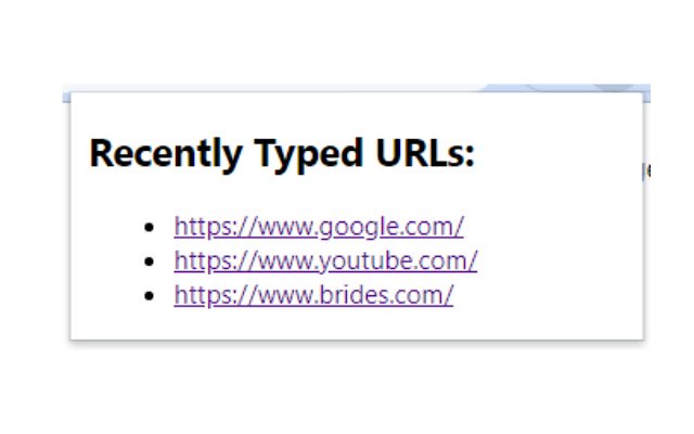 Recent URL History  from Chrome web store to be run with OffiDocs Chromium online